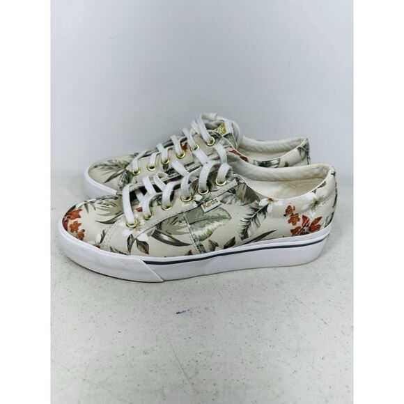 Keds Women's Canvas Lace-Up Sneaker | Size 8 | Floral Botanical ) - Picture 4 of 8